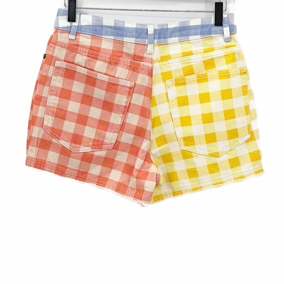 Farm Rio for Anthropologie Picnic Plaid Cotton Shorts - NWOT - Size Small - Picture 5 of 9